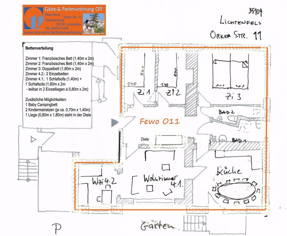 O11- Großzügige Fewo im Künstlerhaus Lichtenfels-Sachsenberg Exterior foto